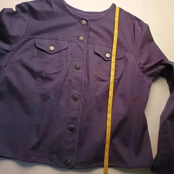 Pendleton Brand Collarless Jacket Size XL Blue Color Long Sleeve - Picture 6 of 7